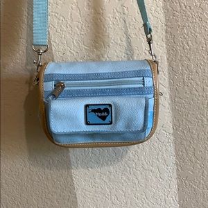 mudd light blue crossbody bag/purse